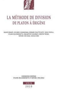 La méthode de division de Platon à Erigène