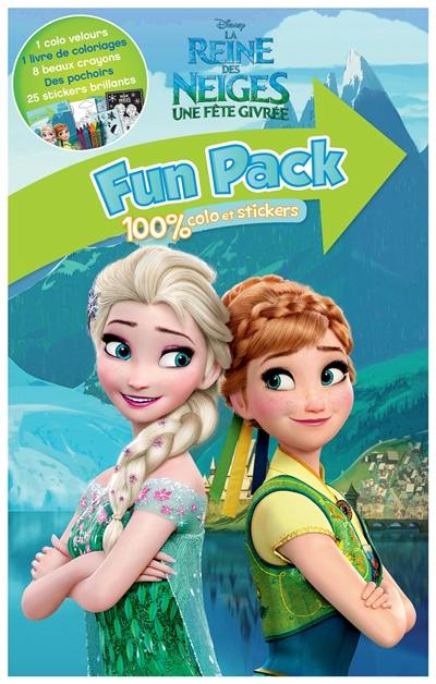 La reine des neiges, une fête givrée : fun pack 100 % colo et stickers