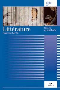 Littérature texte et méthodes, 2e : livre de l'élève