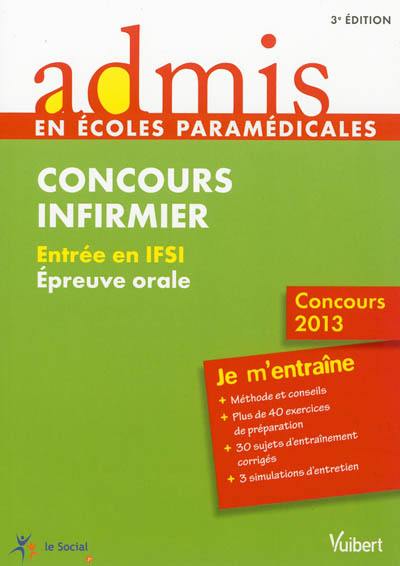 Concours infirmier : entrée en IFSI : épreuve orale