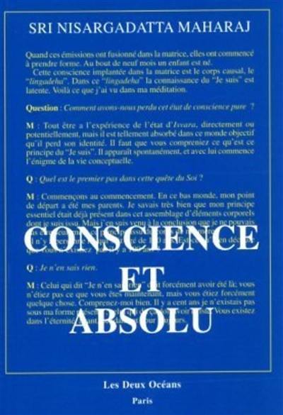 Conscience et absolu : l'enseignement final de Sri Nisargadatta Maharaj