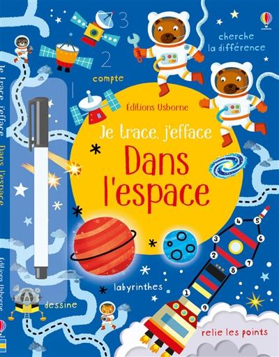 Dans l'espace : je trace, j'efface