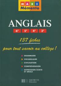 Anglais, 6e, 5e, 4e, 3e