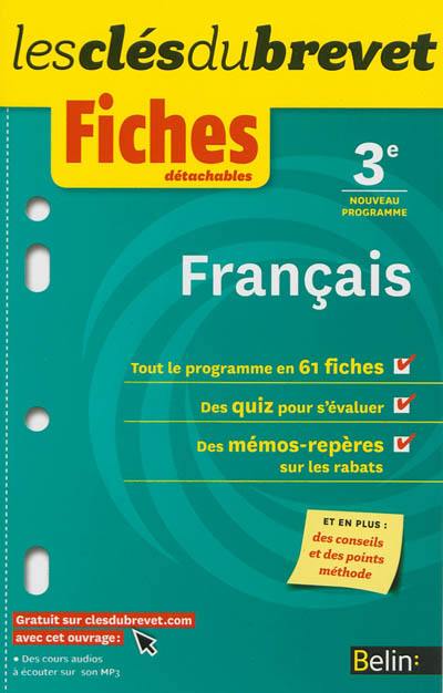 Français 3e : nouveau programme