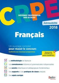 CRPE admissibilité 2018 : français