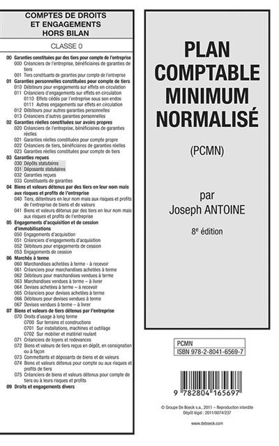 Plan comptable minimum normalisé (PCMN)