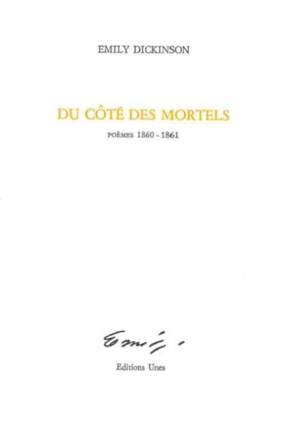 Du côté des mortels : poèmes 1860-1861