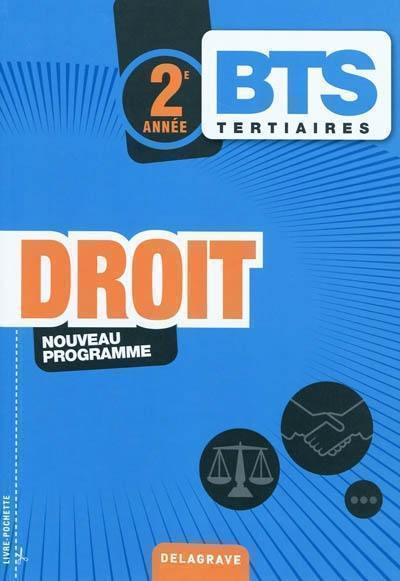 Droit, BTS tertiaires, 2e année : nouveau programme