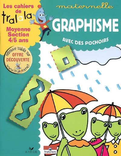 Graphisme avec des pochoirs, maternelle moyenne section, 4-5 ans