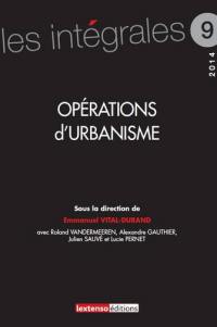 Opérations d'urbanisme