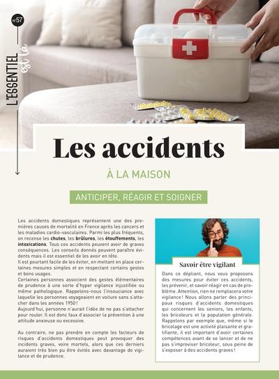 Les accidents à la maison : anticiper, réagir et soigner