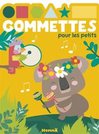 Gommettes pour les petits : koala, musique