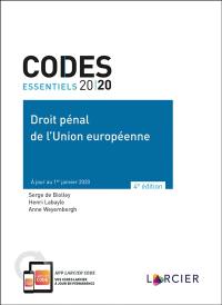 Droit pénal de l'Union européenne 2020