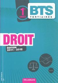 Droit, BTS tertiaires 1re année