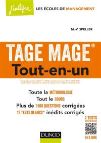 Réussir le Tage Mage : tout-en-un : toute la méthodologie, tout le cours, plus de 1.500 questions corrigées, 12 tests blancs inédits corrigés