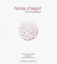 Notes d'esprit : journal poétique