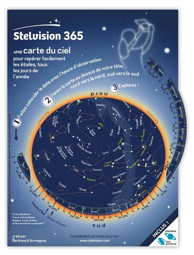 Stelvision 365 : une carte du ciel pour repérer facilement les étoiles, tous les jours de l'année