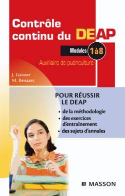 Contrôle continu du DEAP, modules 1 à 8 : auxiliaire de puériculture