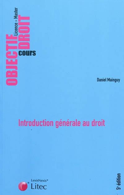 Introduction générale au droit