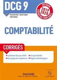 DCG 9, comptabilité : corrigés : réforme expertise comptable 2019-2020