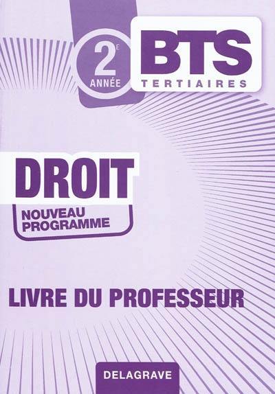 Droit BTS 2e année : livre du professeur