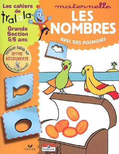 Les nombres avec des pochoirs, maternelle grande section, 5-6 ans