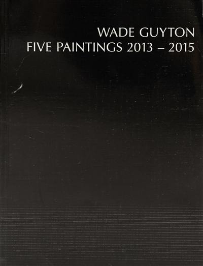 Wade Guyton : five paintings, 2013-2015 : exposition, Paris, Musée d'art moderne de la Ville de Paris, du 13 octobre au 7 avril 2024