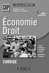 Economie droit CAP employé de vente, employé de commerce : corrigé