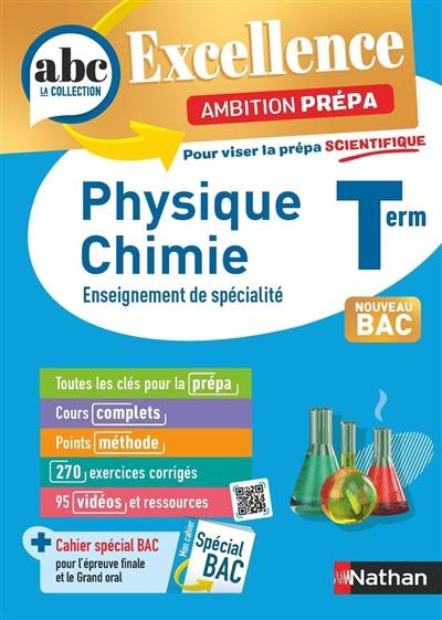 Physique chimie terminale : enseignement de spécialité : ambition prépa