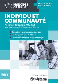 Individu et communauté : programme des sessions 2025-2026 pour les classes préparatoires scientifiques