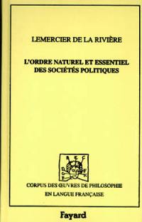 L'ordre naturel et essentiel des sociétés politiques (1767)