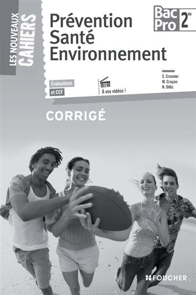 Prévention, santé, environnement, 2de bac pro : corrigé