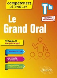 Le grand oral terminale : travailler en autonomie : nouveaux programmes