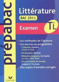 Littérature, terminales L, examen bac 2011