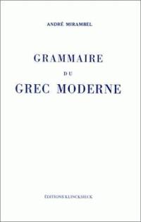 Grammaire du grec moderne