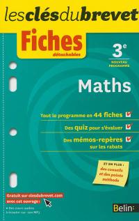 Maths 3e : nouveau programme