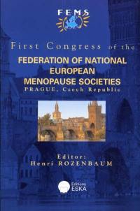 First congress of the Federation of national European menopause societies, Prague, Czech Republic