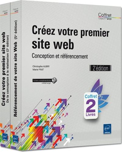 Créez votre premier site web : conception et référencement : coffret 2 livres