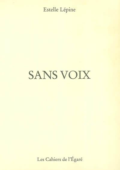 Sans voix