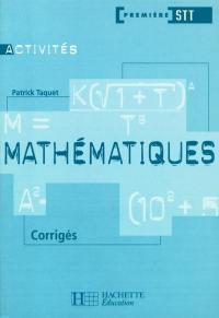 Mathématiques, première STT : corrigés