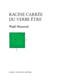 Racine carrée du verbe être