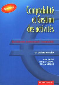 Comptabilité et gestion des activités, baccalauréat professionnel comptabilité, 1re, pochette contrôles