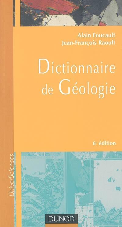 Dictionnaire de géologie