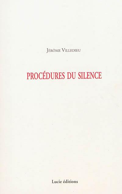 Procédures du silence