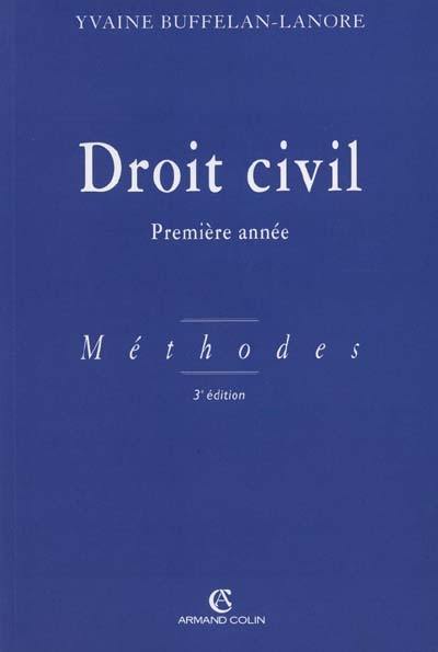 Droit civil, 1re année : méthodes