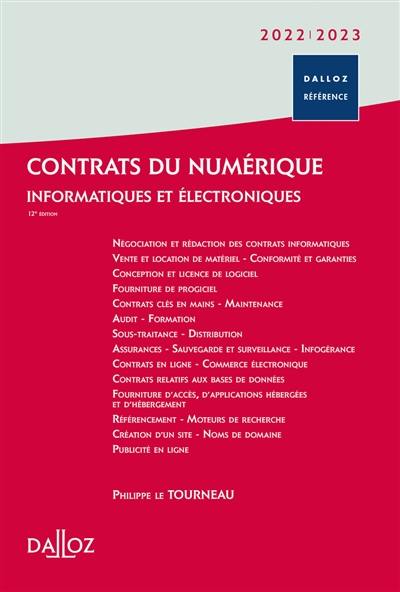 Contrats du numérique : informatiques et électroniques : 2022-2023