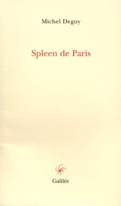 Le spleen de Paris