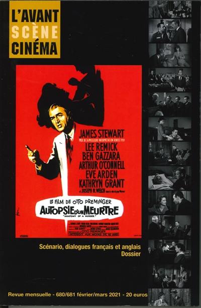 Avant-scène cinéma (L'), n° 680-681. Autopsie d'un meurtre. Anatomy of a murder : un film de Otto Preminger : scénario, dialogues français et anglais, dossier