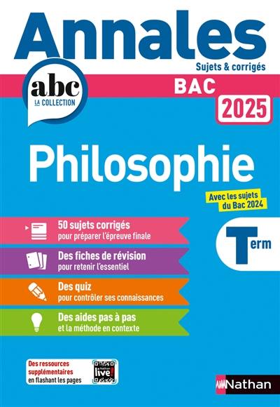 Philosophie terminale : bac 2025