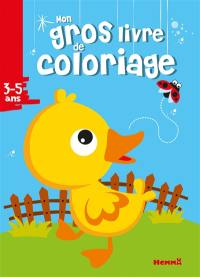 Mon gros livre de coloriage : canard, 3-5 ans